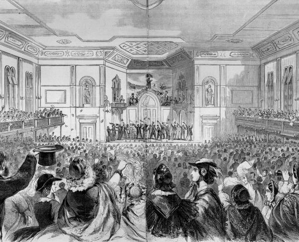 Mass meeting endorsing the call for secession, Charleston, South Carolina. 